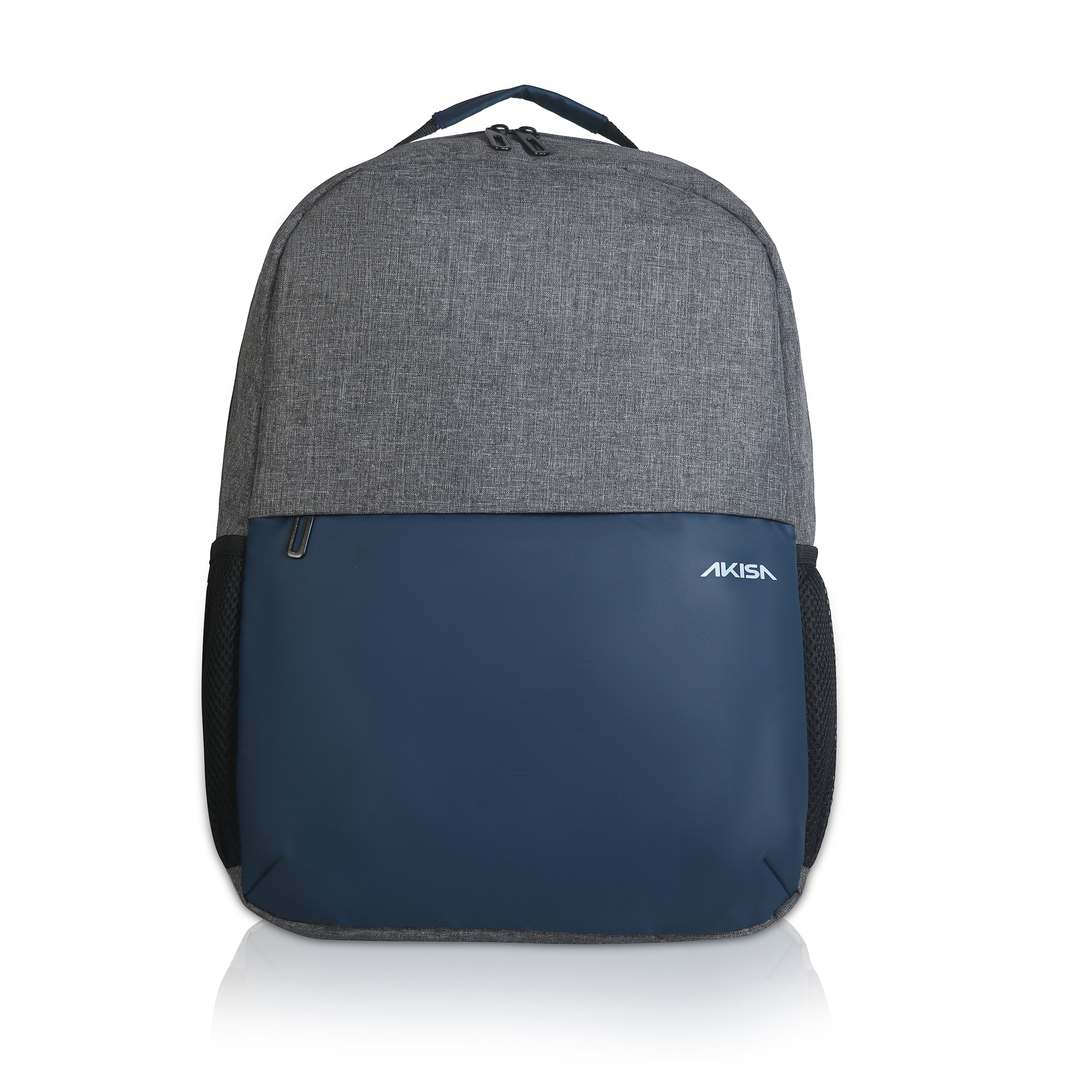AKISA Everyday Compact Laptop Backpack - Dark Blue/Grey