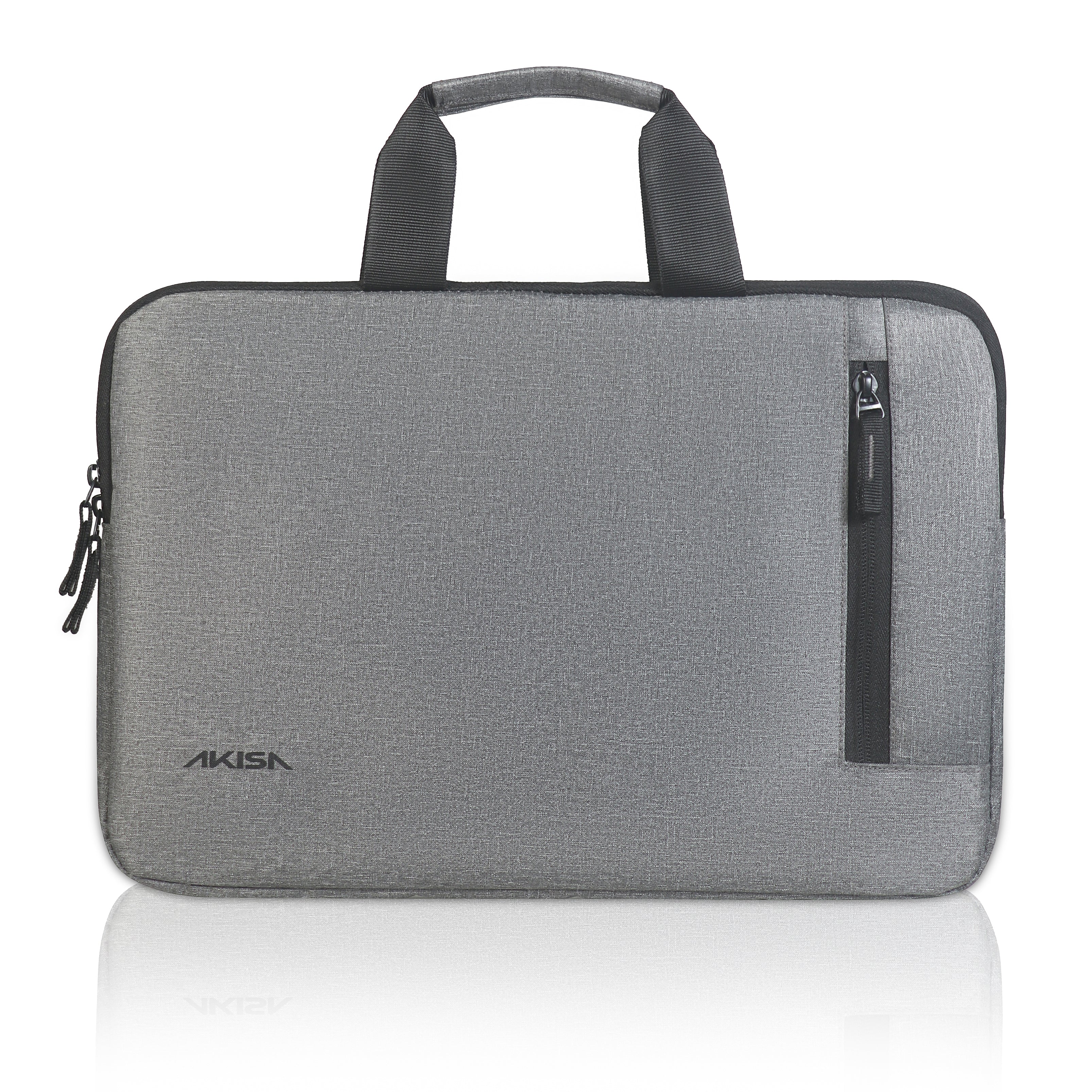 AKISA 15.6" Laptop Sleeve with Handle - Grey