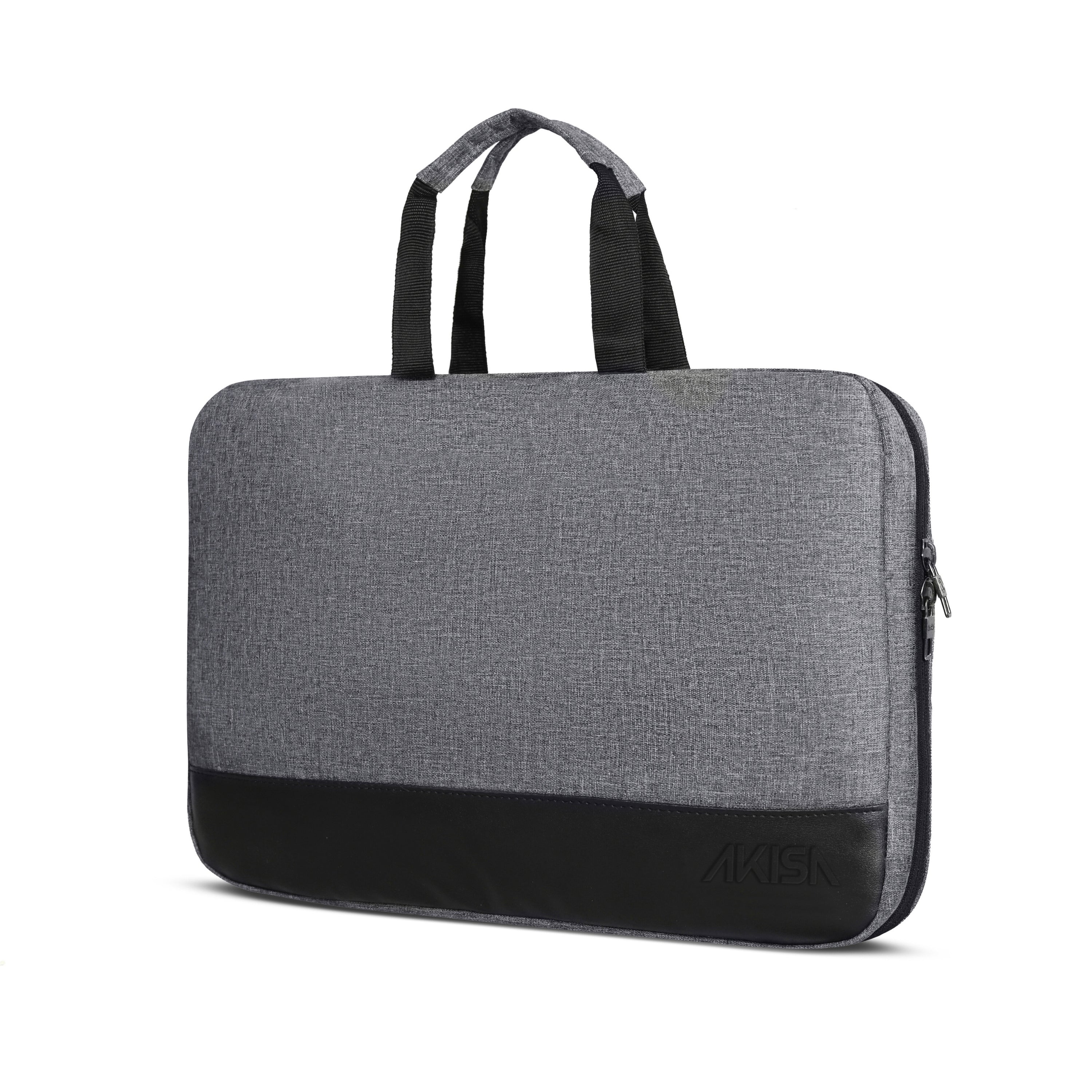 AKISA Magma 15.6" Laptop Sleeve with Handle - Grey/Black