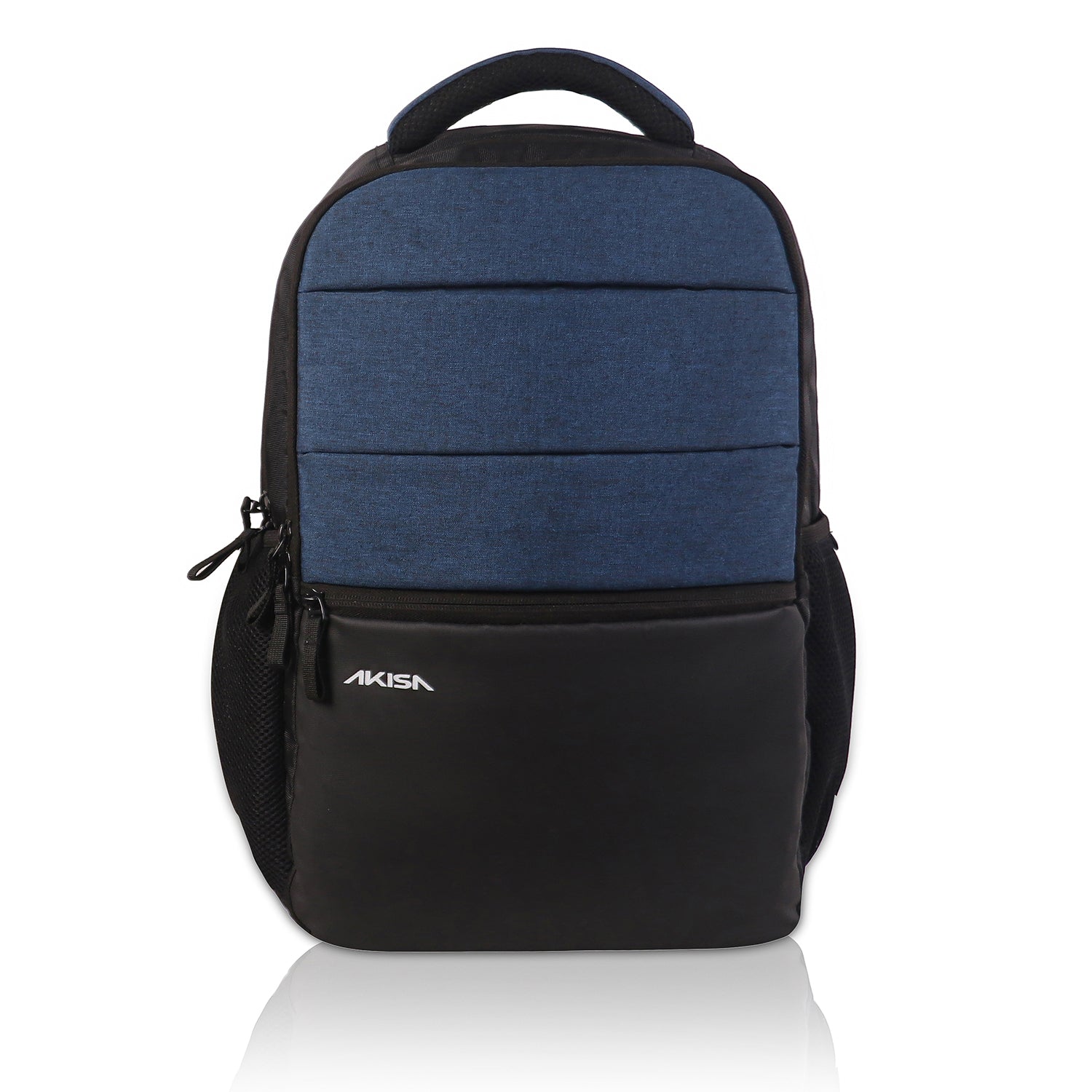 AKISA Everyday Compact Laptop Backpack - Dark Blue/Black