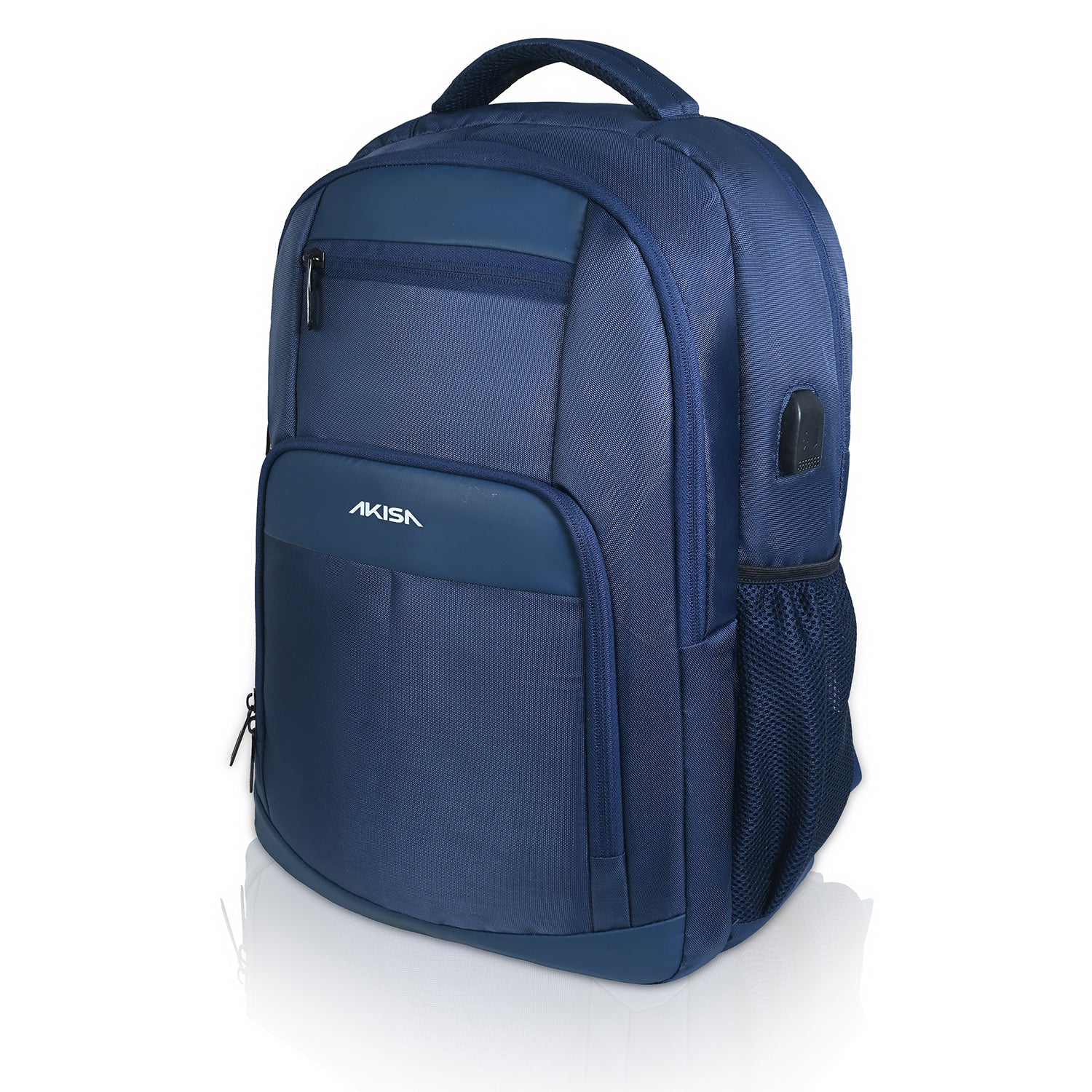 AKISA Swiss Cut 15.6" Smart Laptop Backpack - Dark Blue
