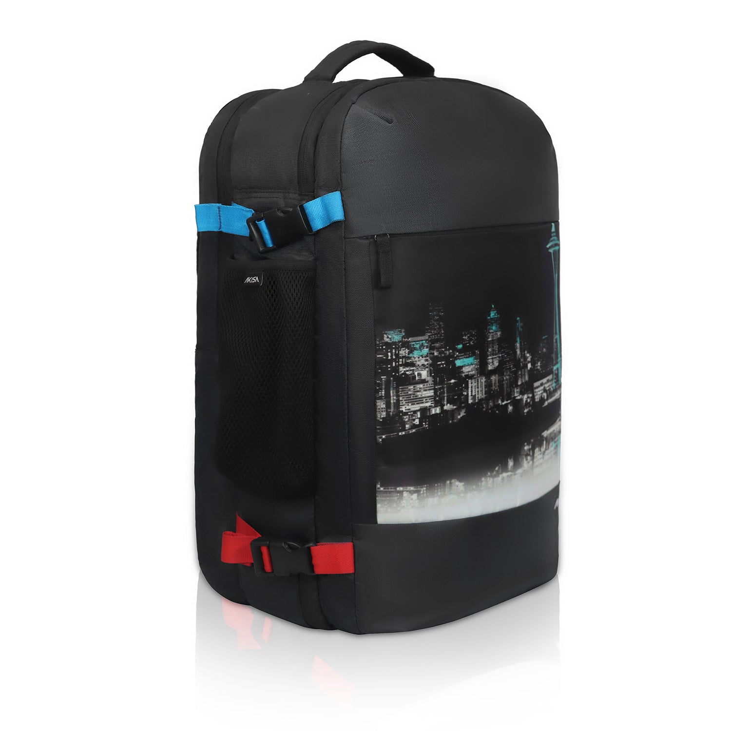 AKISA Overnighter Expandable Laptop Backpack - 32L - Black