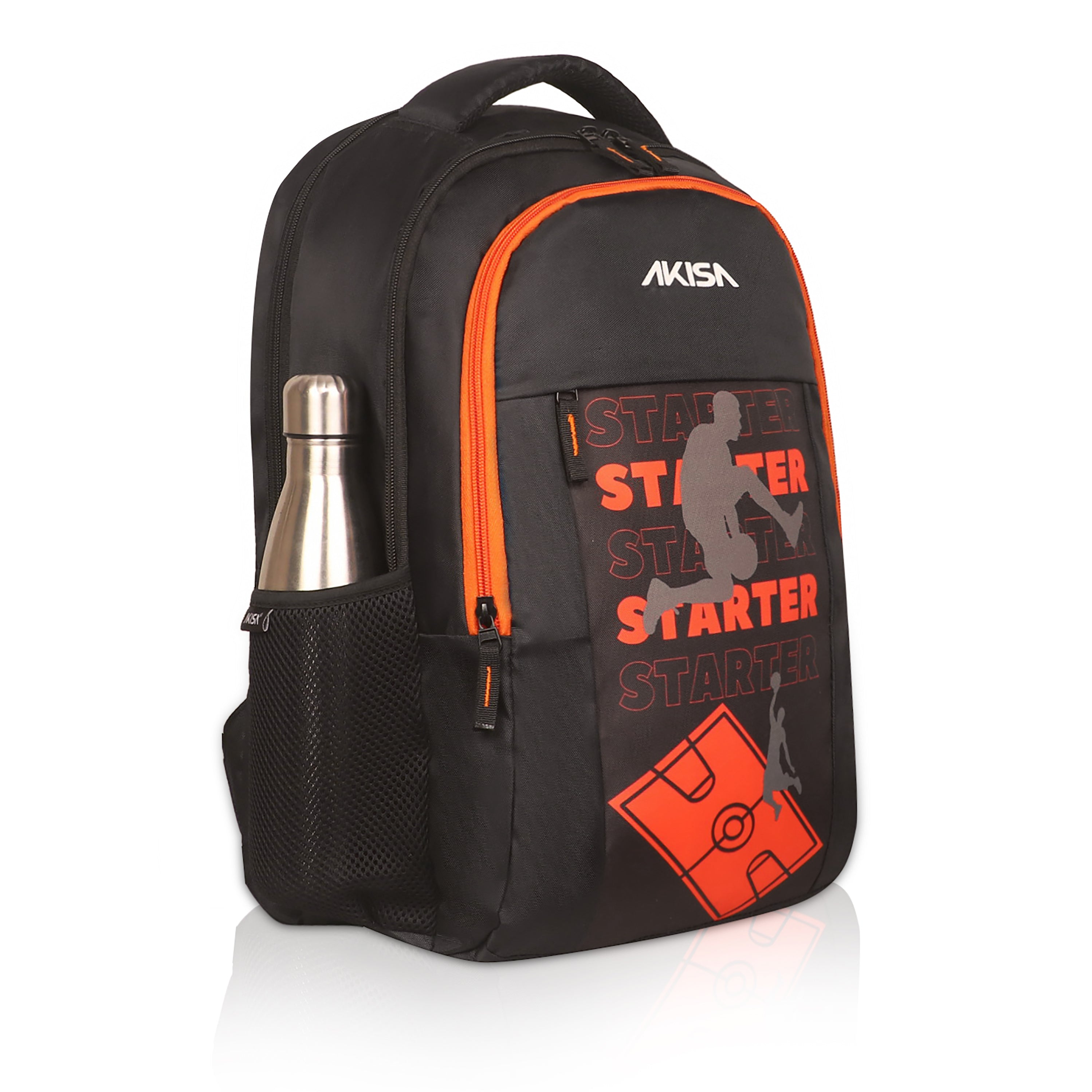 AKISA Basketball Backpack – 32L – Orange/Black