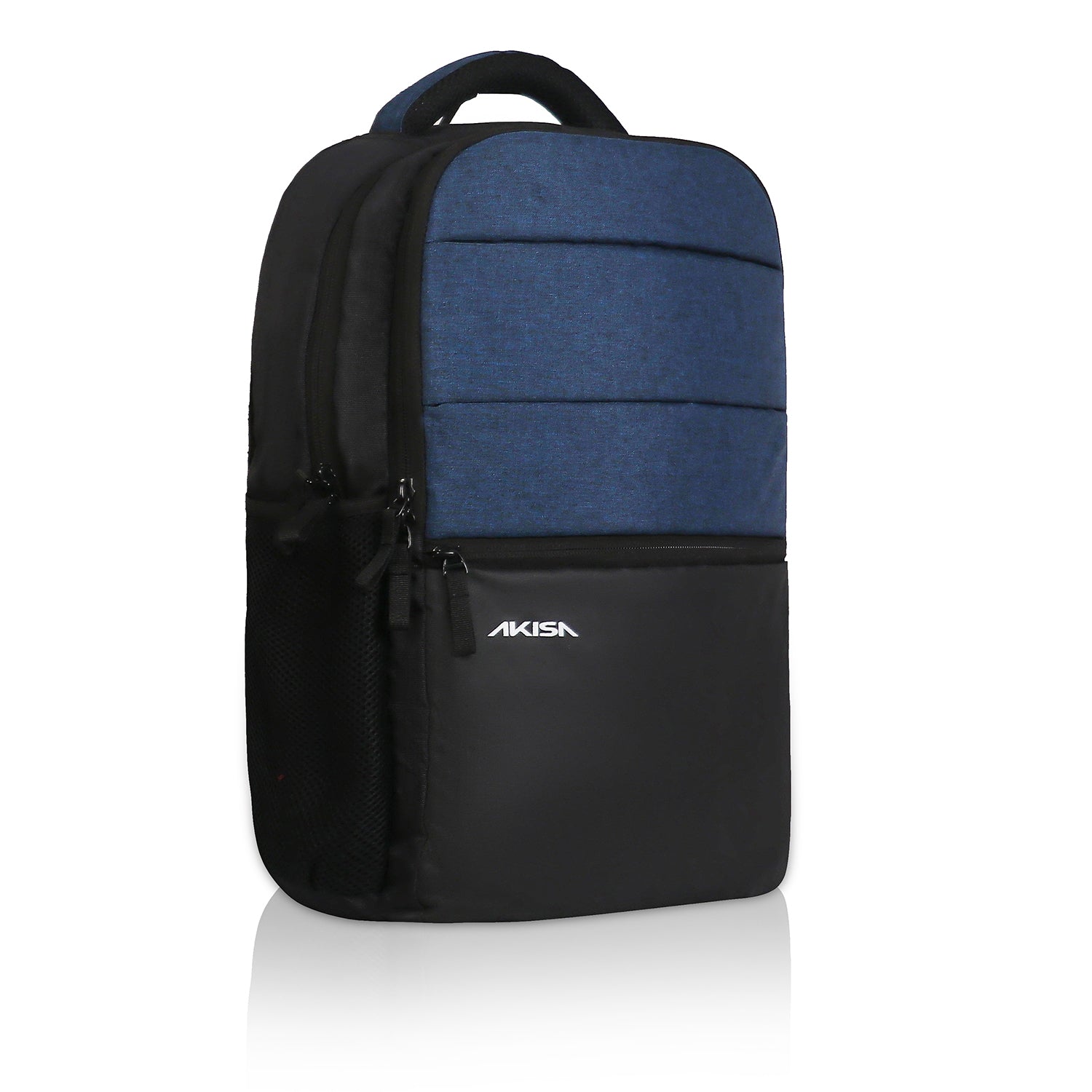 AKISA Everyday Compact Laptop Backpack - Dark Blue/Black
