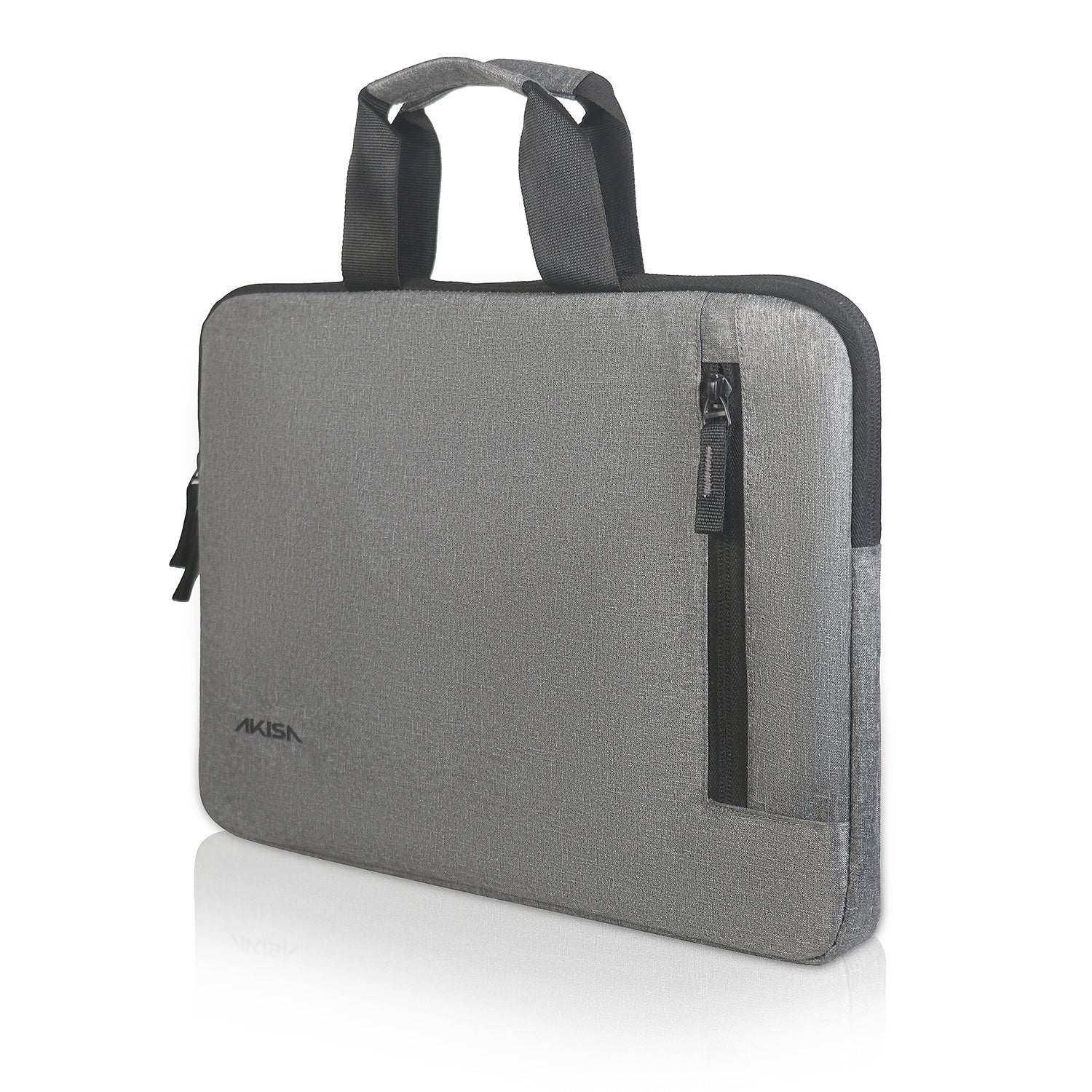 AKISA 15.6" Laptop Sleeve with Handle - Grey