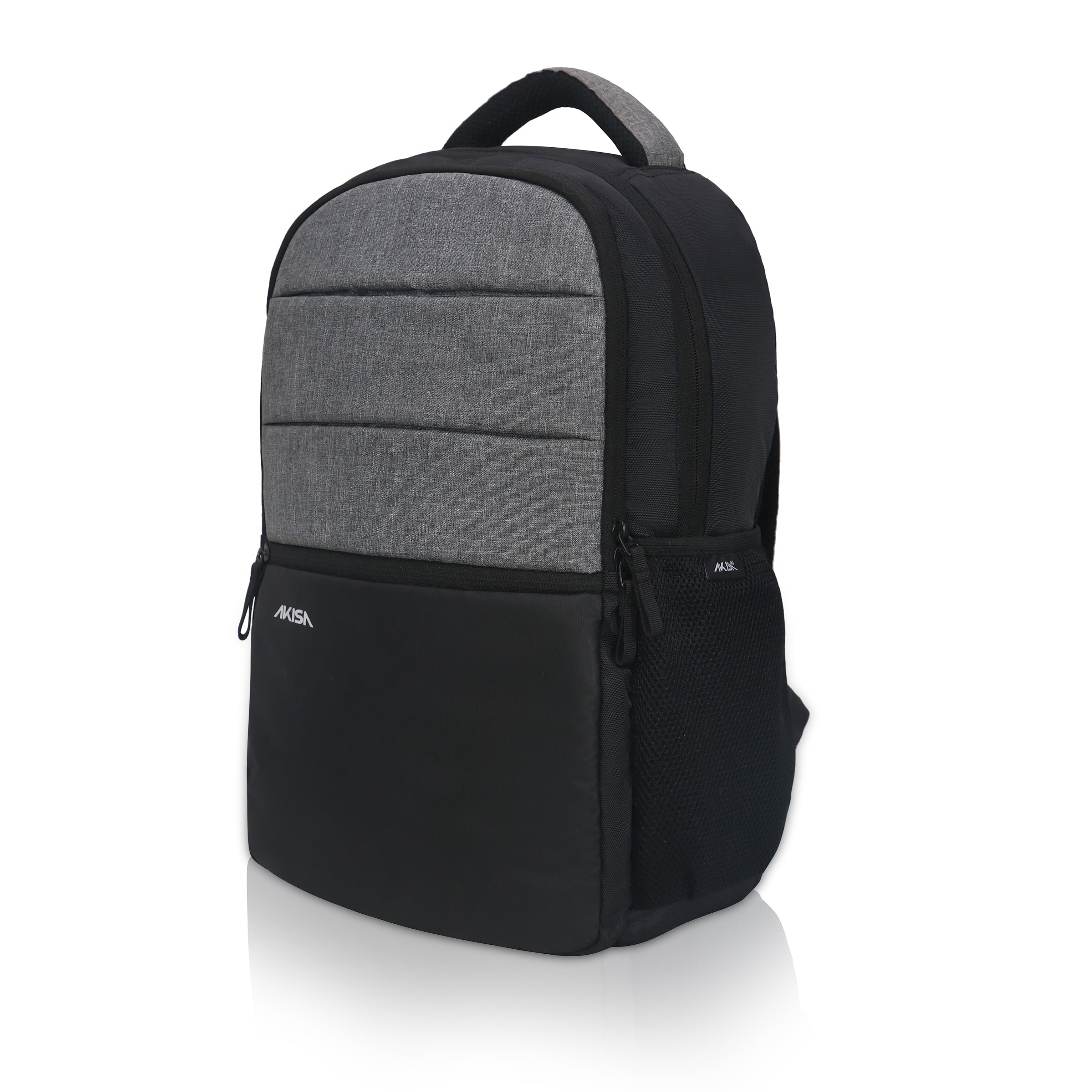 AKISA Everyday Laptop Backpack - Grey/Black