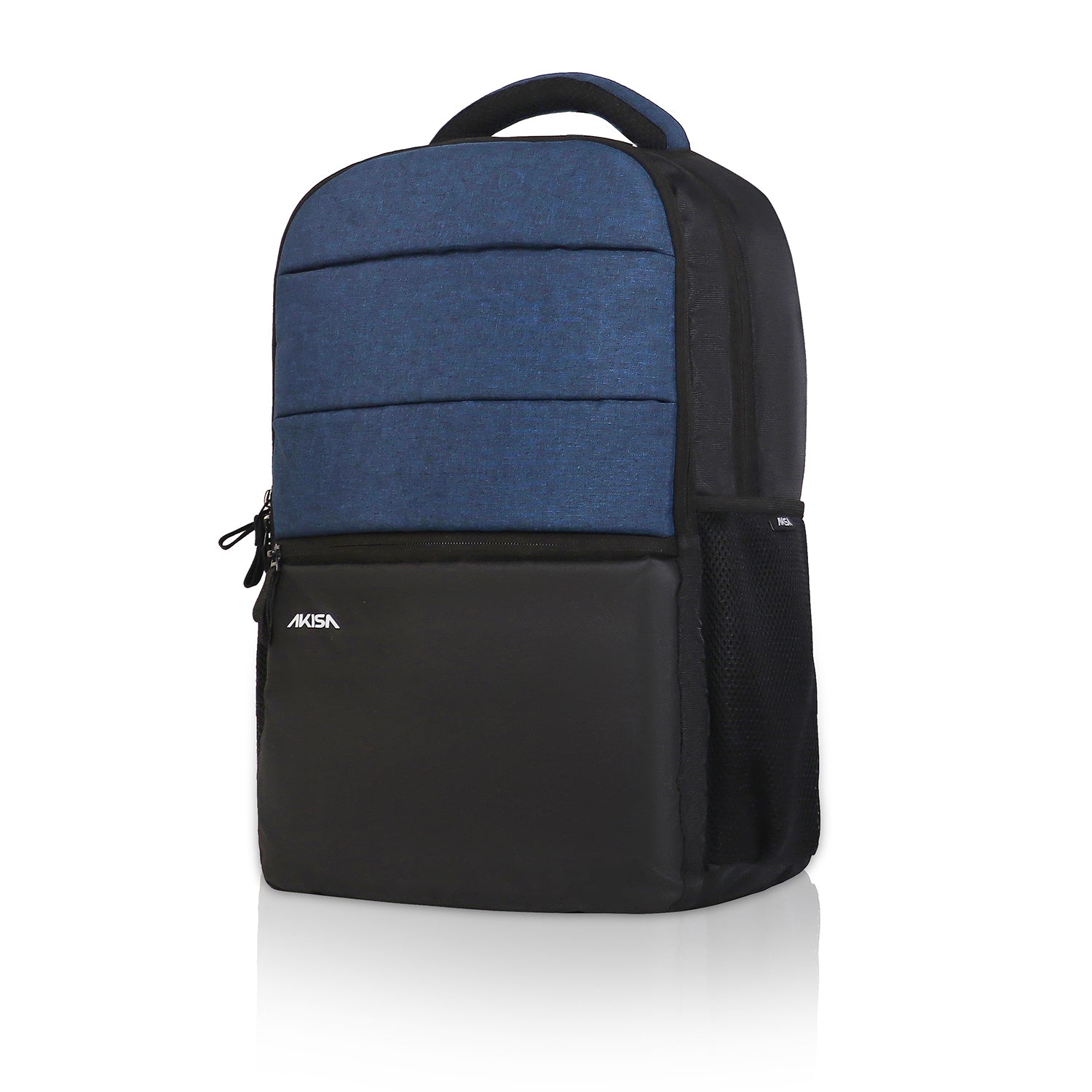 AKISA Everyday Compact Laptop Backpack - Dark Blue/Black