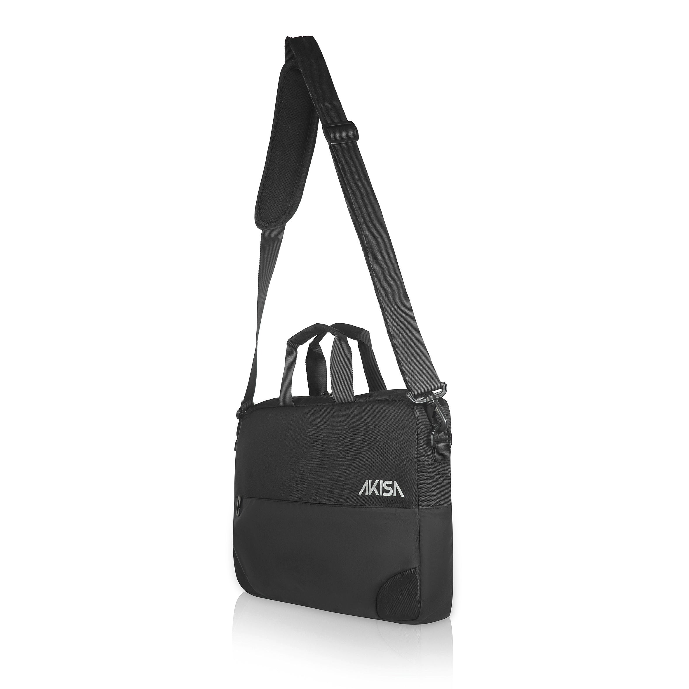 AKISA 15.6" Laptop Messenger Bag - Black