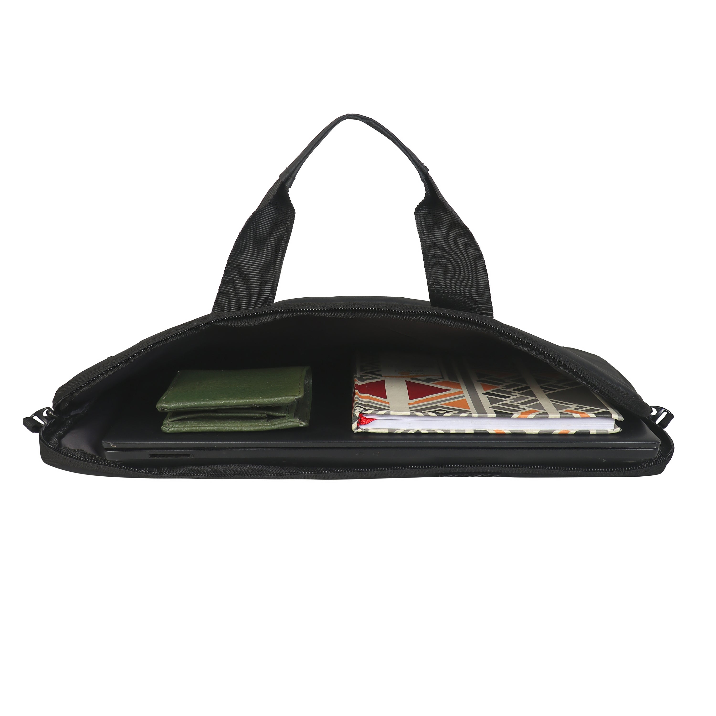 AKISA 15.6" Laptop Sleeve with Handle - Matte Black