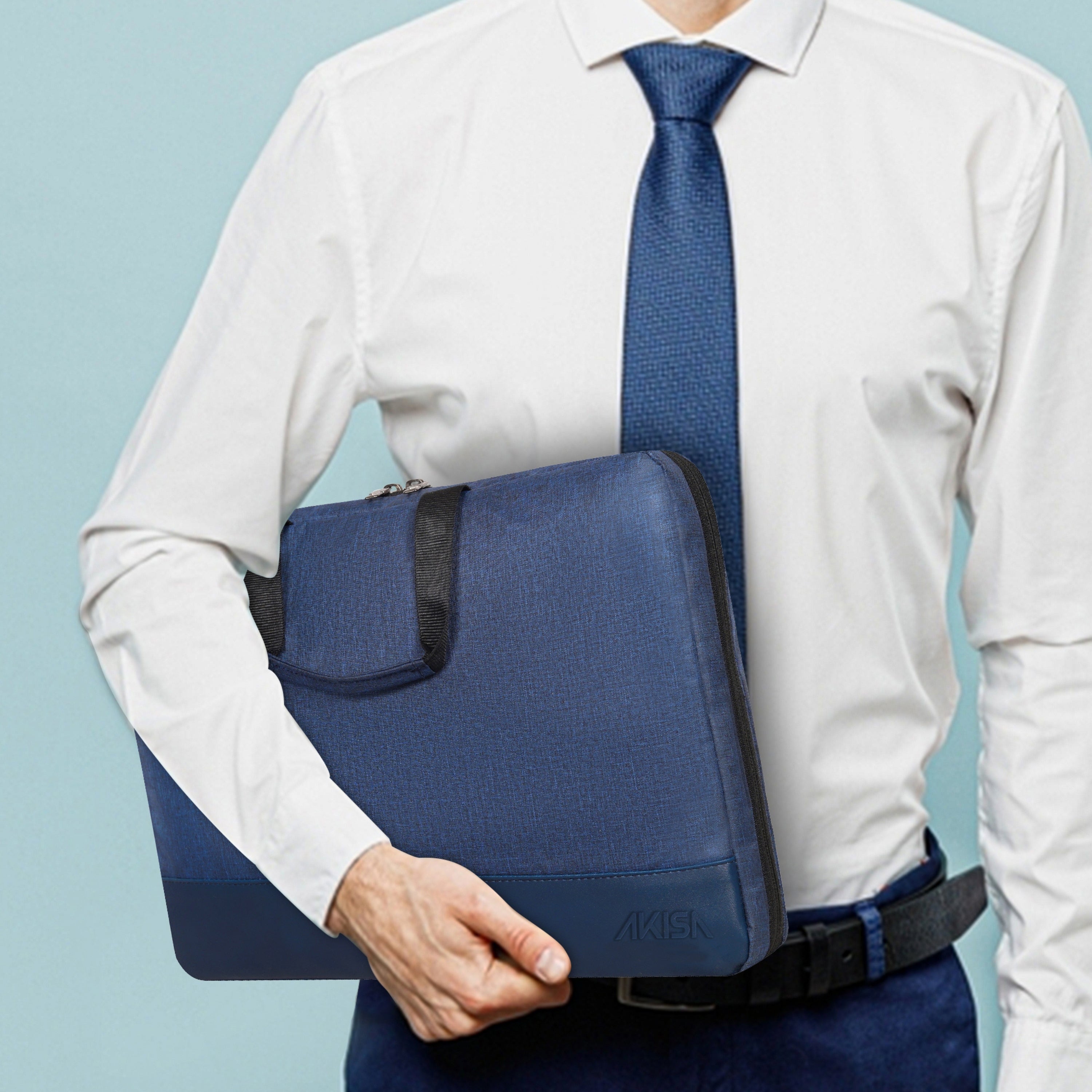AKISA Magma 15.6" Laptop Sleeve with Handle - Blue