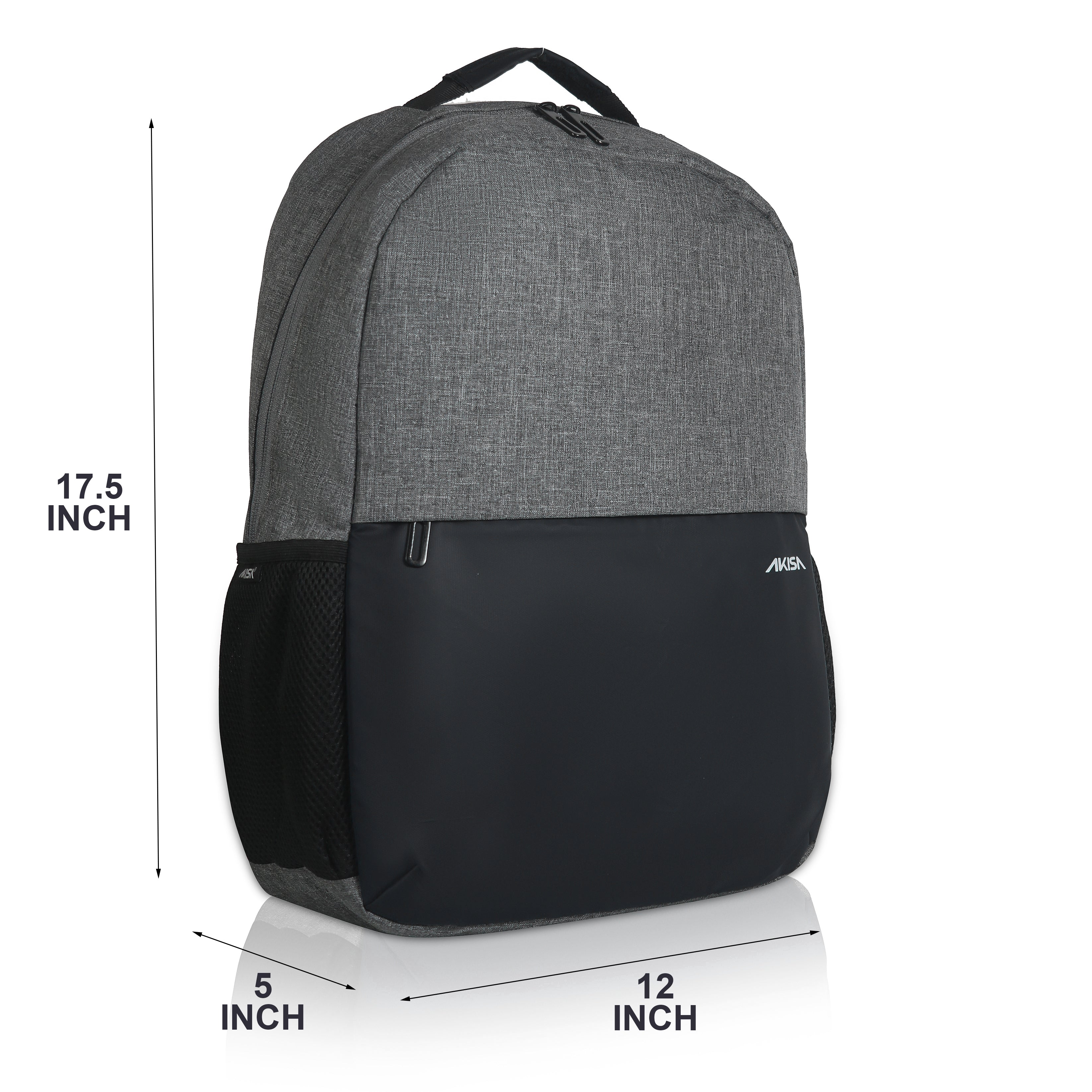 AKISA Everyday Compact Laptop Backpack - Black