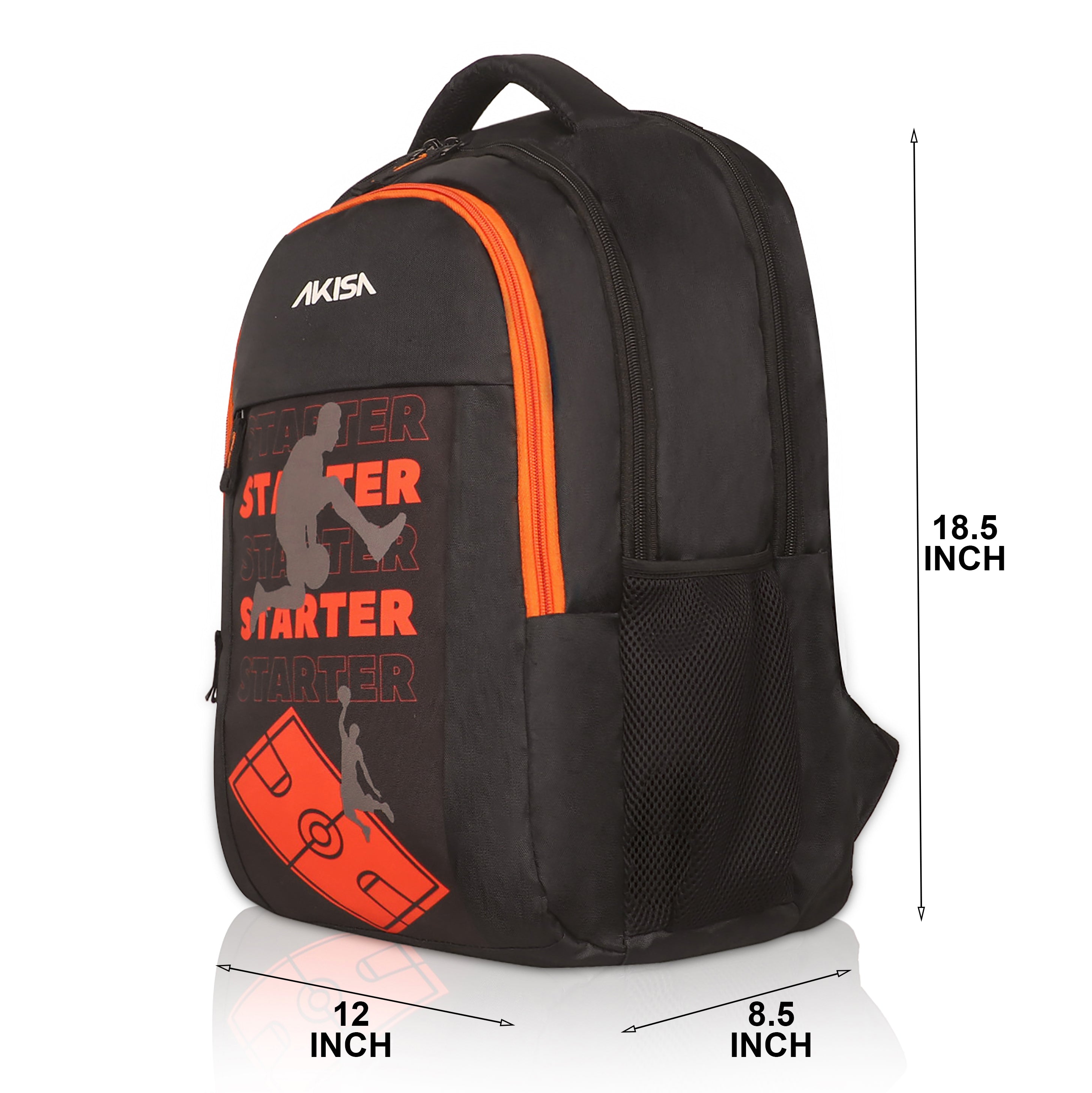 AKISA Basketball Backpack – 32L – Orange/Black