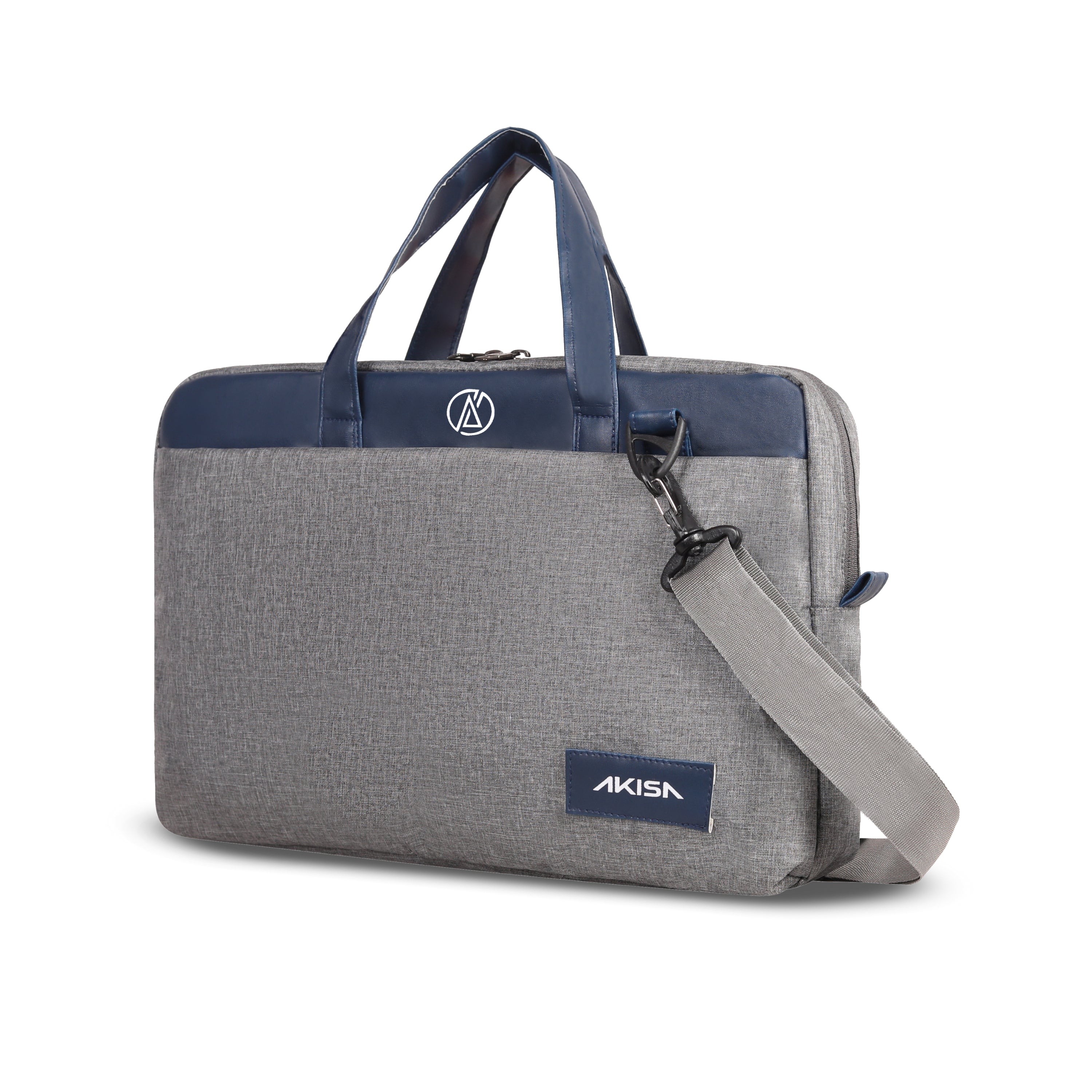 AKISA Magma Premium 15.6" Laptop Sleeve - Grey/Dark Blue