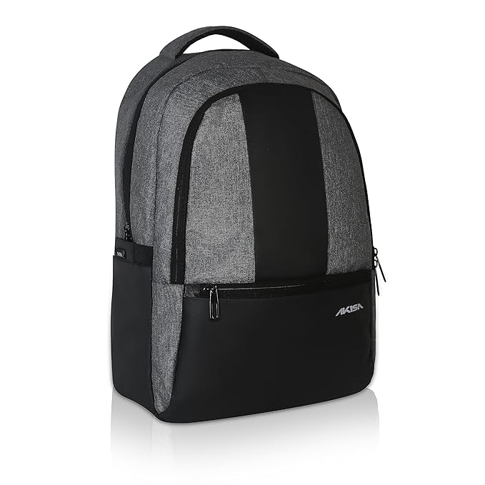 AKISA Slim Laptop 15.6 inch Backpack for Men and Women (Grey)