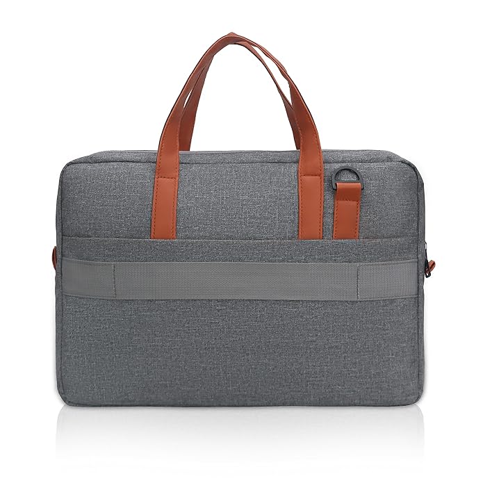 AKISA 15.6" Laptop Sleeve with Handle - Grey/Brown