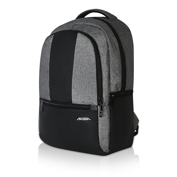 AKISA Slim Laptop 15.6 inch Backpack for Men and Women (Grey)