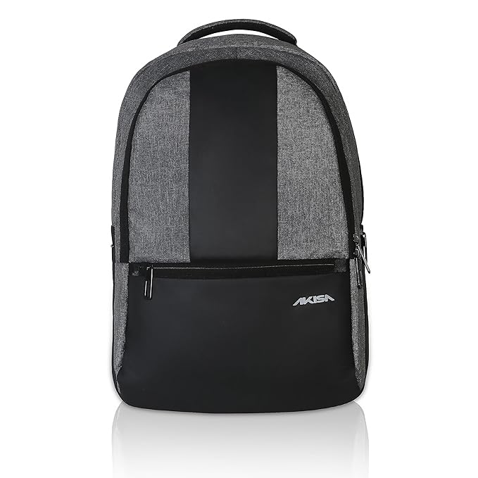 AKISA Slim Laptop 15.6 inch Backpack for Men and Women (Grey)