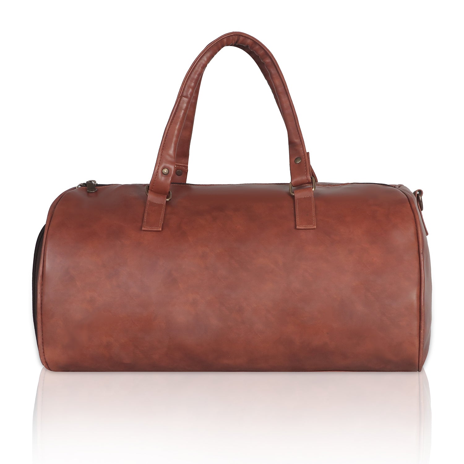 AKISA Travel Sling Duffle Bag with Shoe Compartment - 25L - Light Brown
