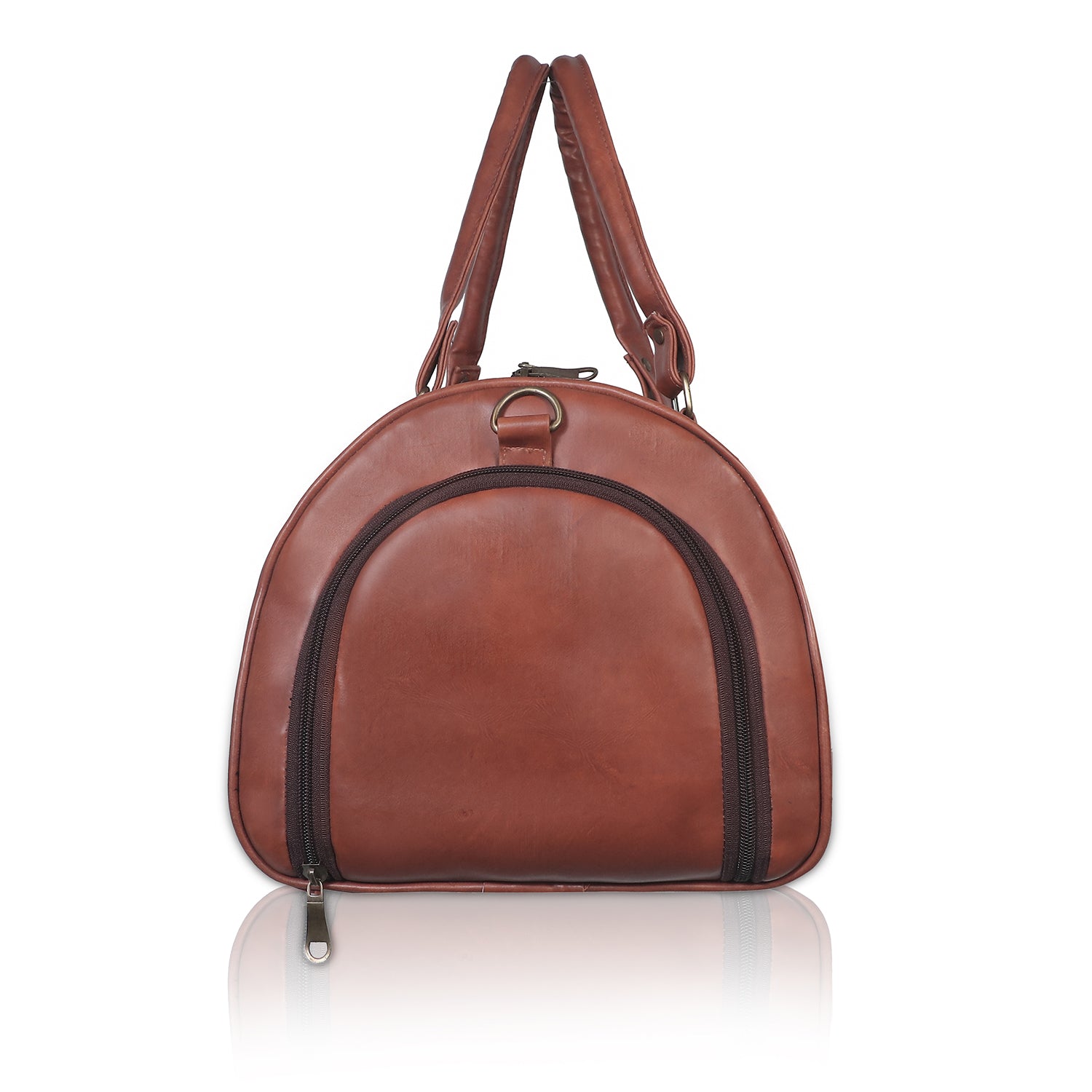 AKISA Travel Sling Duffle Bag with Shoe Compartment - 25L - Light Brown